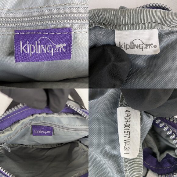 Kipling Merryl Crossbody Bag Purple Nylon -Clean Used - Buy It Now - Quick Ship! - Picture 7 of 12